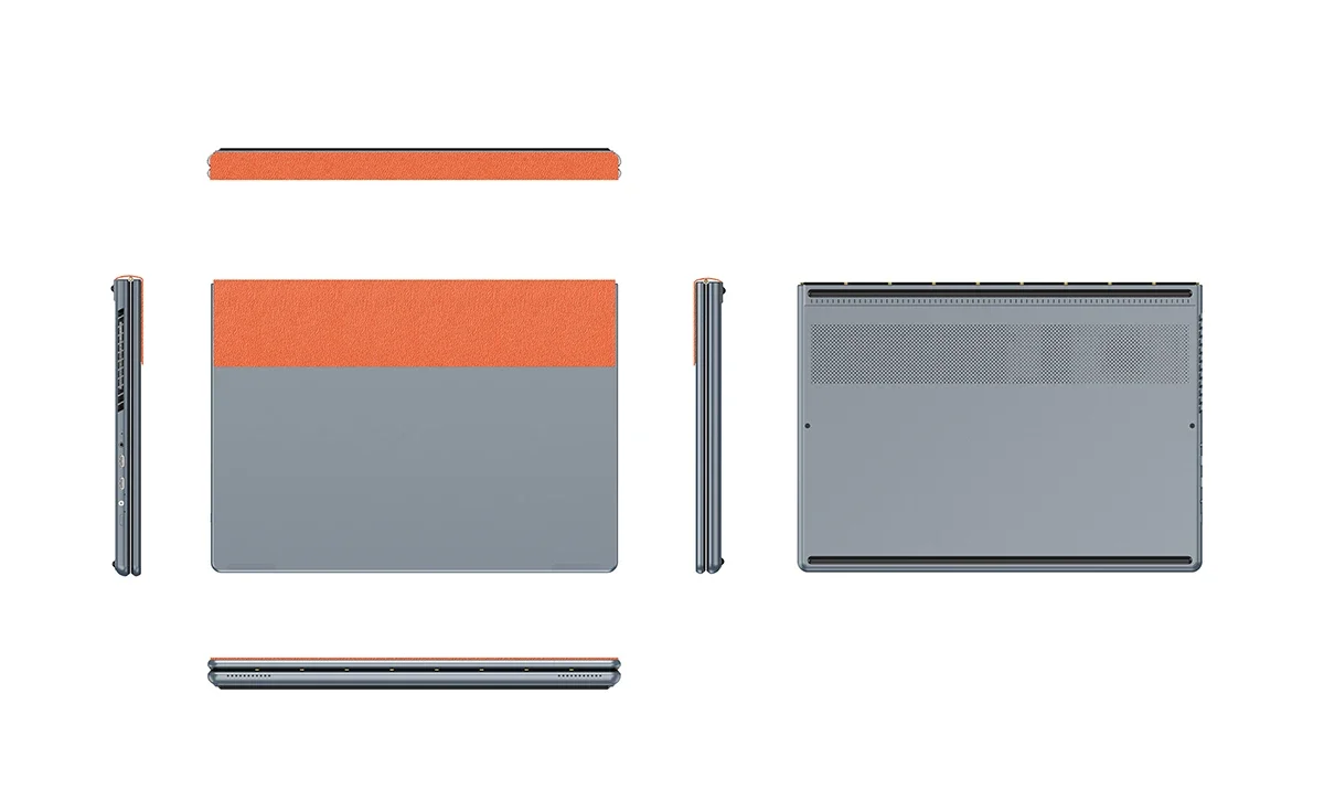 New 13.5' 2.5K Dual Touch Screen Laptop Intel N100 Gen12 16G RAM ddr4 512GB SSD Fast Charging Gravity Induction Ultrabook