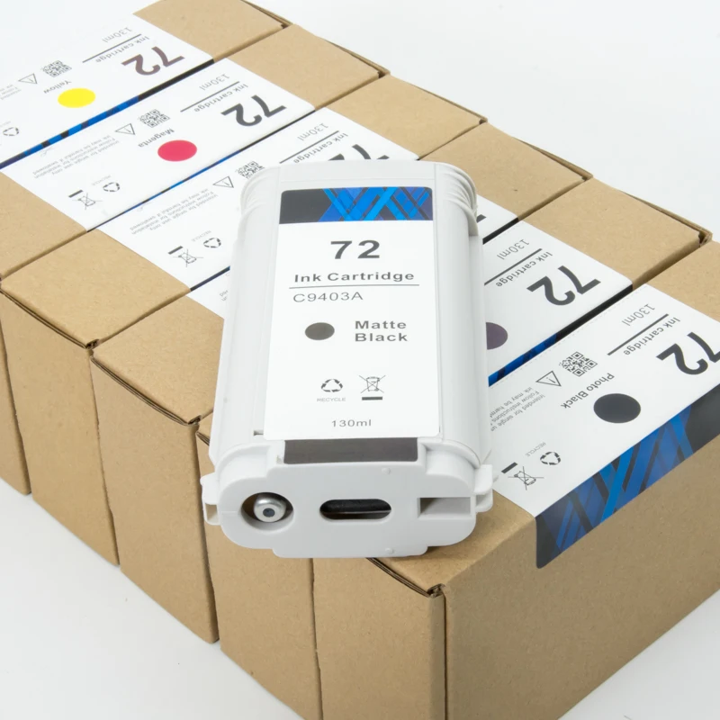 HP72 130ml Factory Accept Custom Original refurbish ink cartridge Available For Designjet T1100 1200 1300 610 620 770 790 795