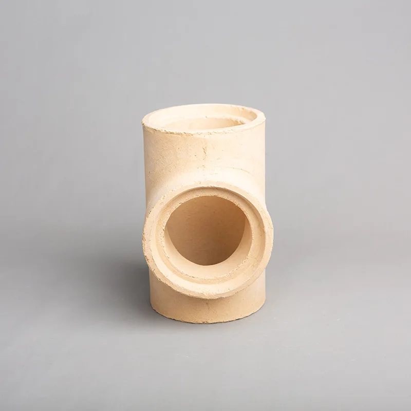sulfur cylinder brick three-way high-alumina ceramic central pouring tube, mother-son port tube wholesale by the manufacturer
