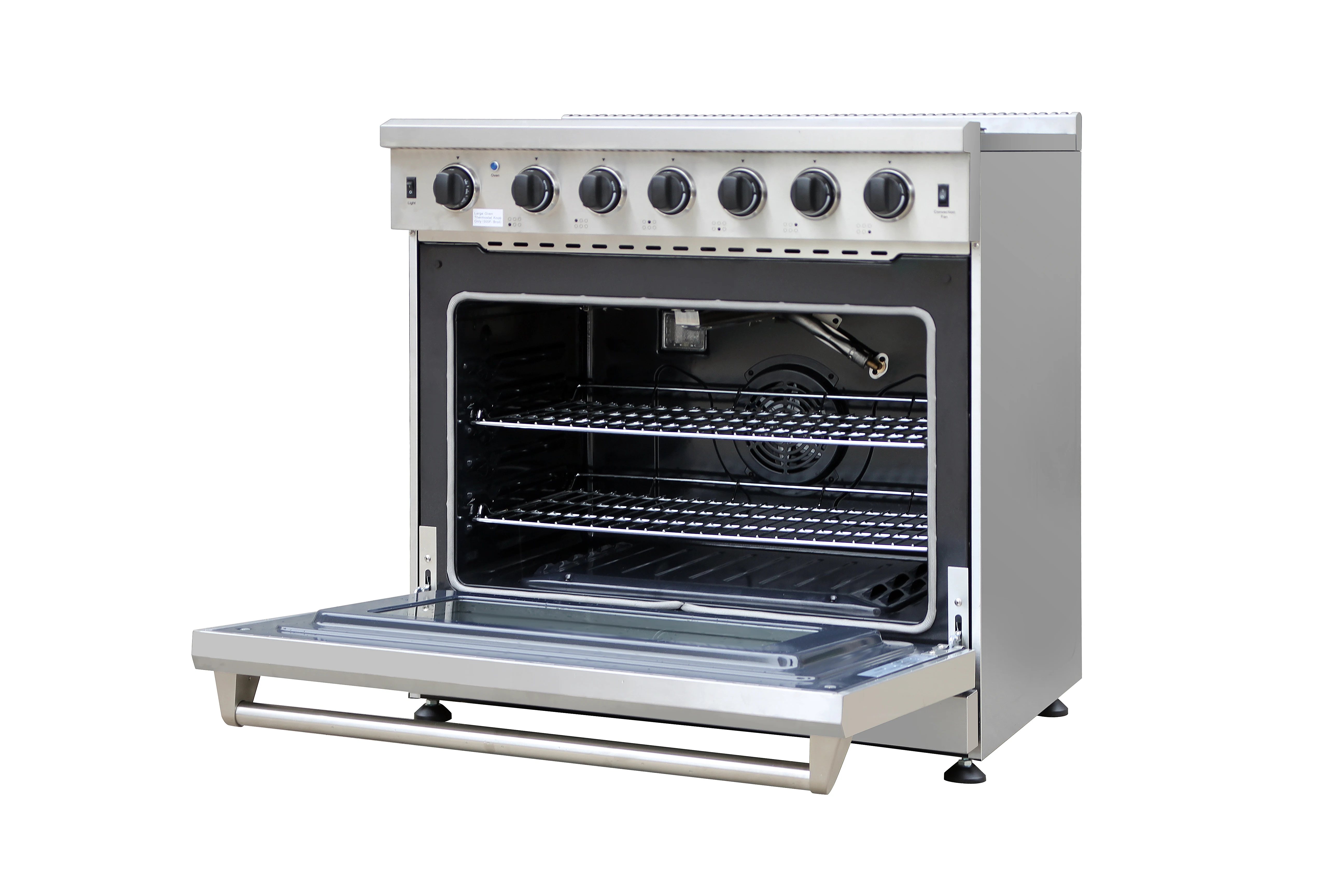 6 Burner 36 inch All Gas Range Freestanding 5.8 cu.ft Oven Capacity With The Kitchen Cooker