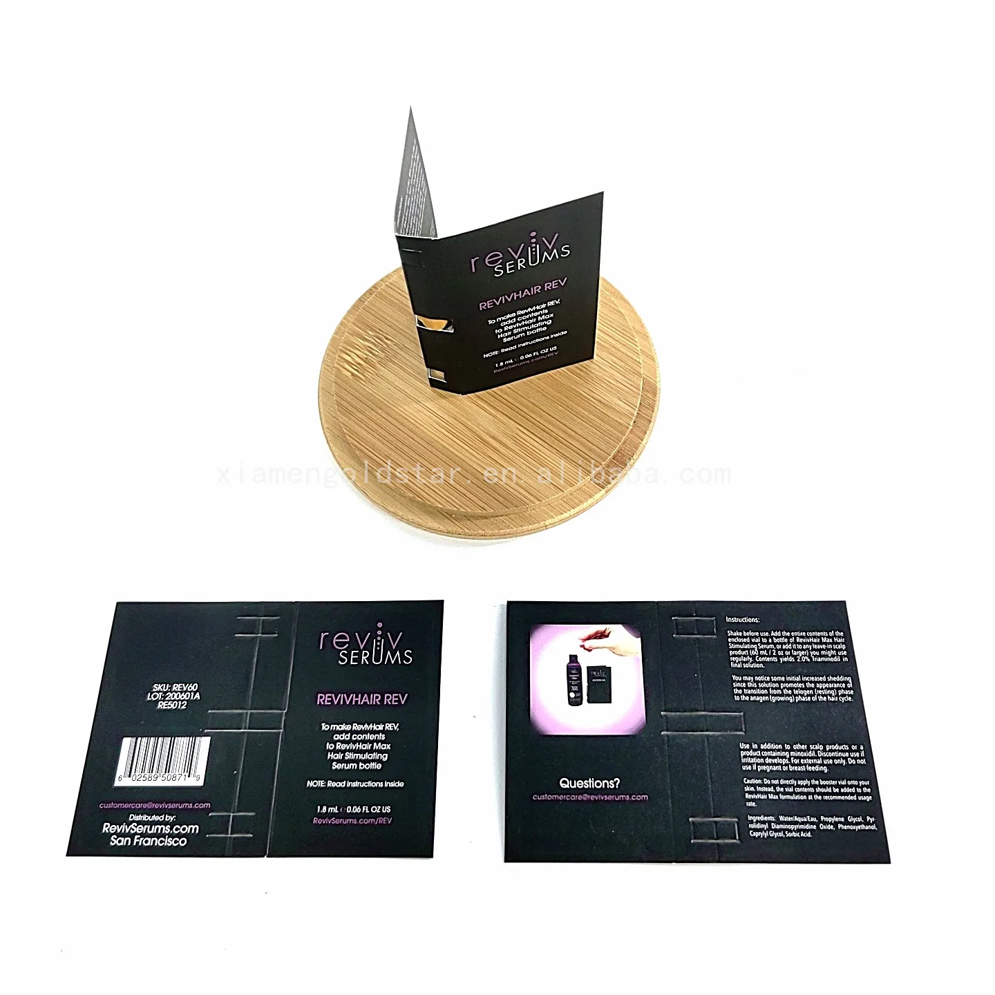 Custom printing Perfume Display Cards Fragrance Oil Sample Card luxury perfume tester holder
