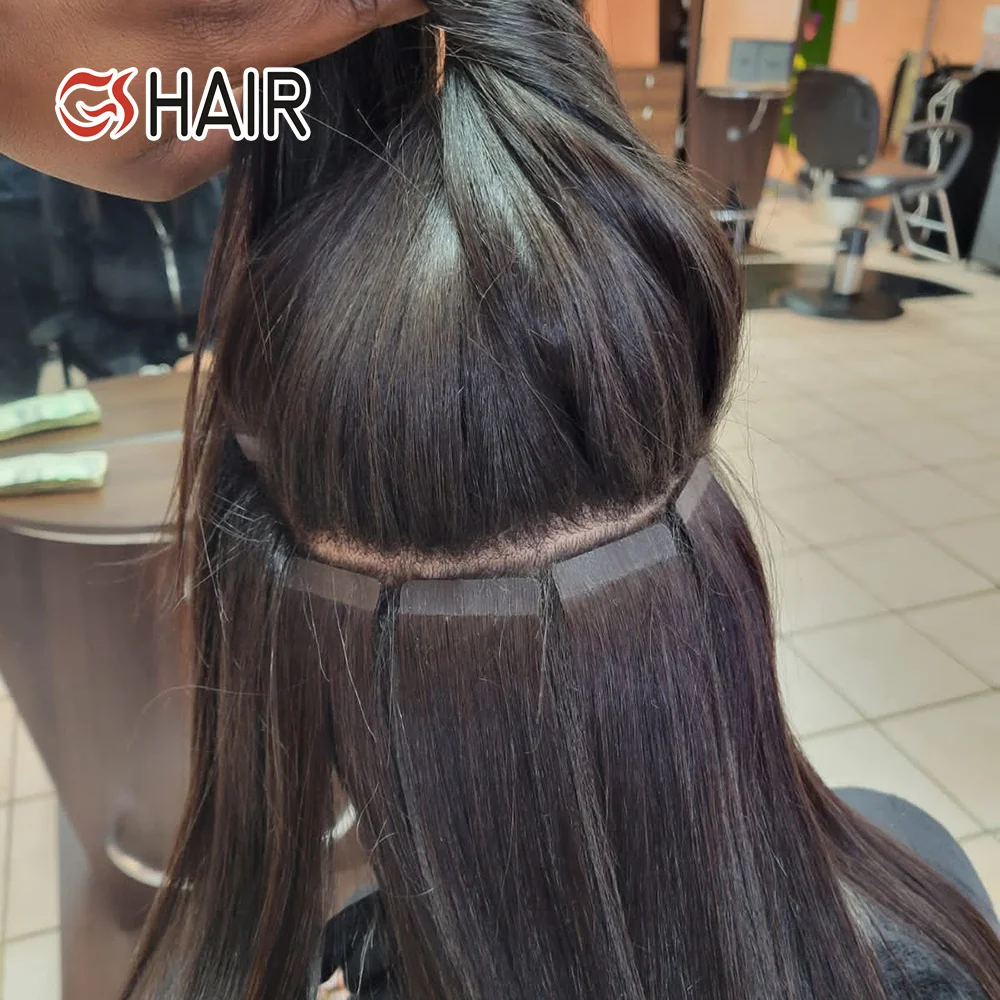 GS Wholesale Tape In human Hair Extensions,Double Drawn Hair Tape In Hair Extensions,Tape In Hair Extention/Invisible Tape