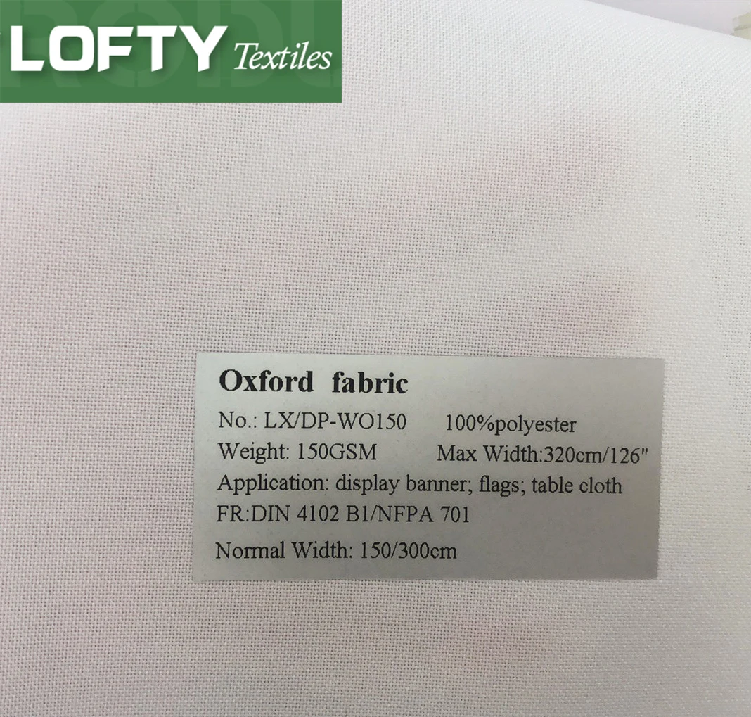 150gsm Dye sublimation 300D oxford fabric for soft tablecloth display