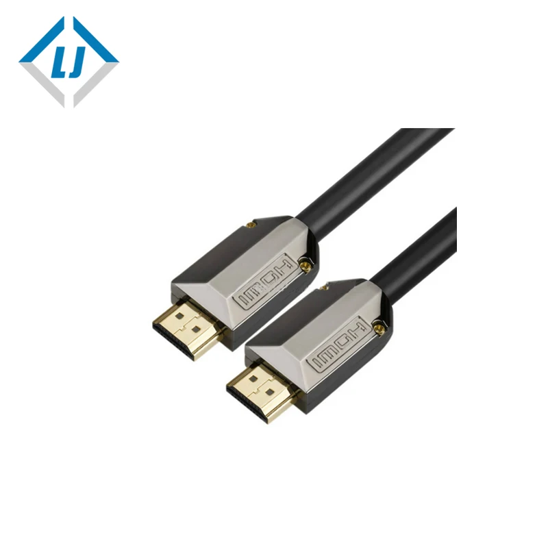 LJ 24 K позолоченные мужчинами hdmi кабель плетеный 6 футов для продажи