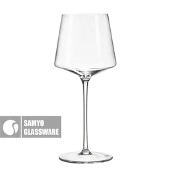 SAMYO China Manufacturer Restaurant Goblet Wine Glass Lead Free Crystal Wine Glass Clear Wine Glassware
