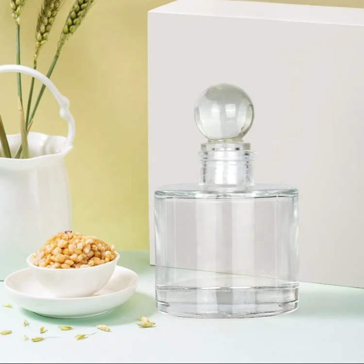 25ml Square Car Use Home Use Diffuser Glass Bottle Fragrance Glass Bottle Diffuser Glass Jar