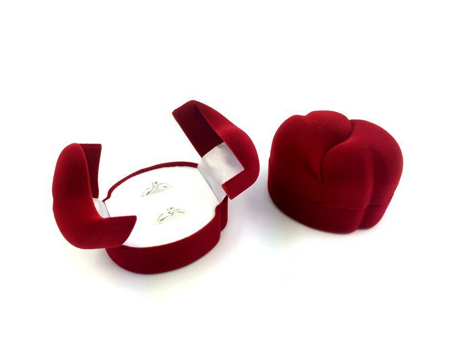 Flap design jewelry box paper with satin fabric inside wholesale