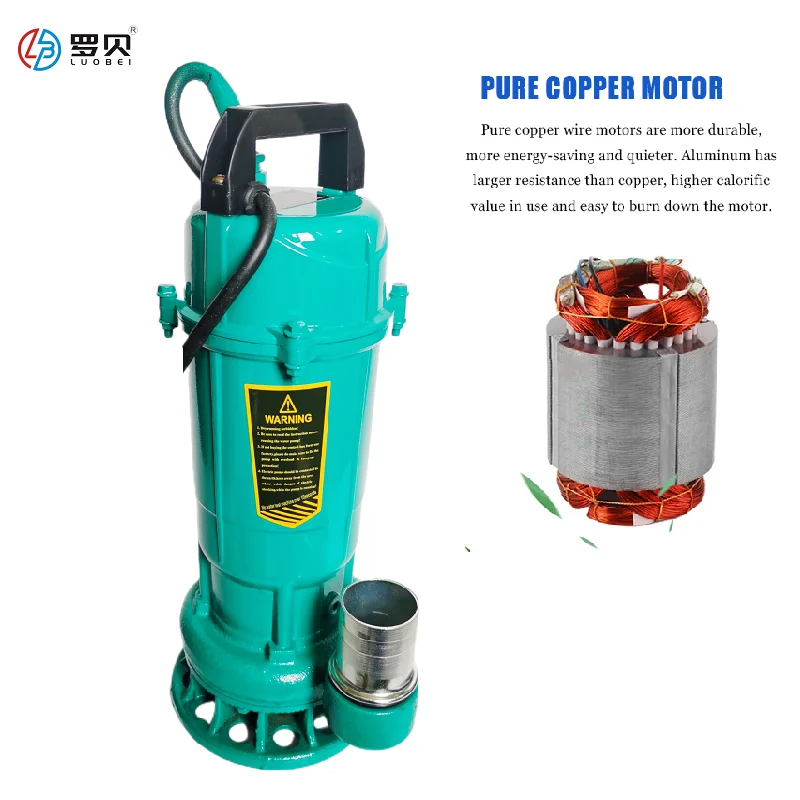 750W Cast Iron Stainless Steel Submersible Sewage Pump Engineering Sewage Discharge Pump