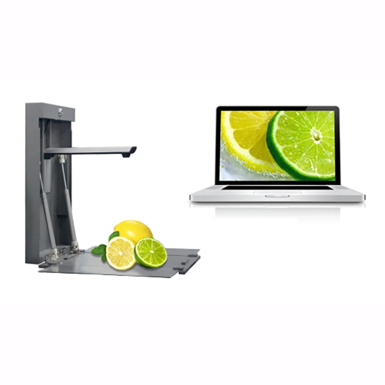 Precision metal case portable document camera scanner