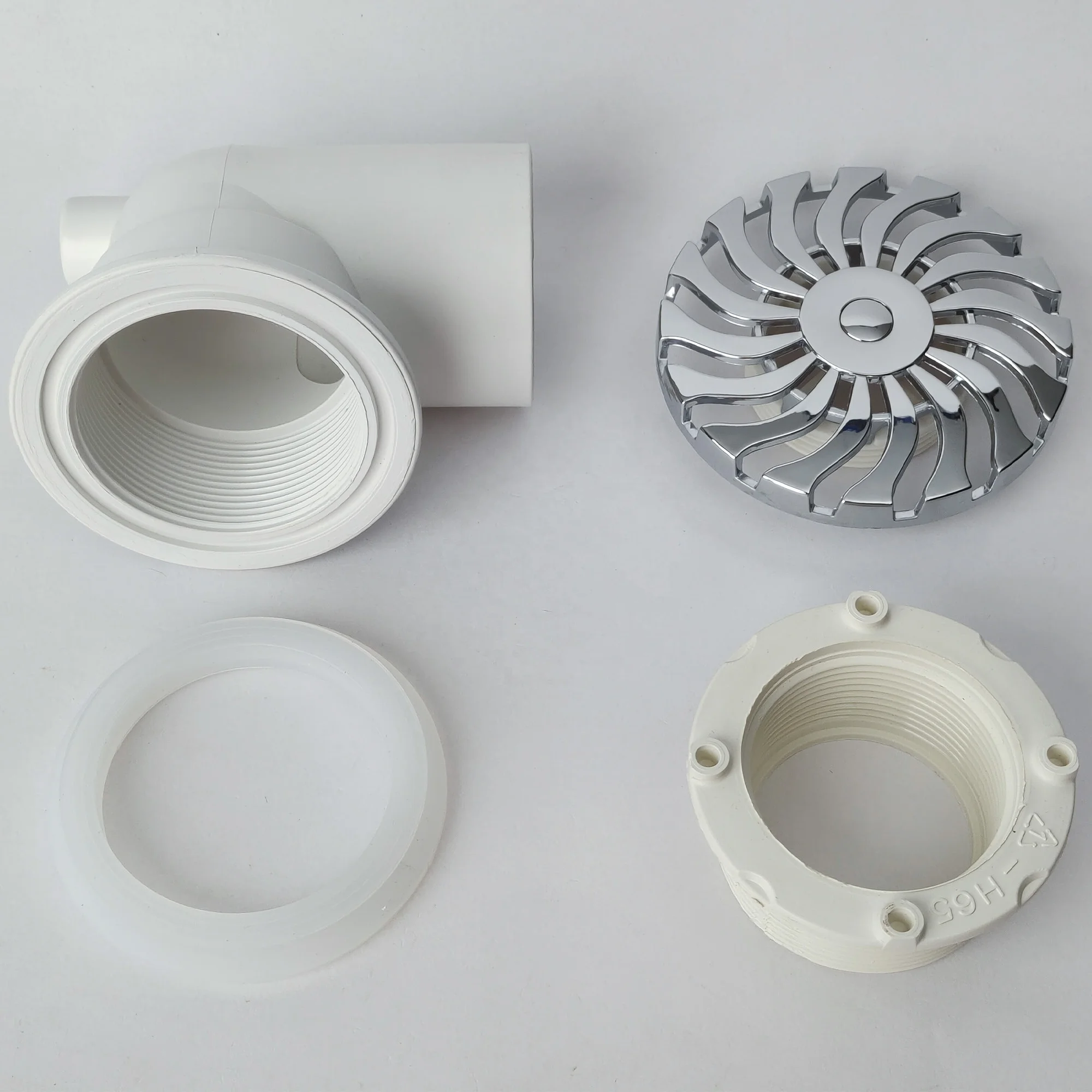 Water Inlet Nozzle 1.5 Inches  Plastic Chromed Bathtub Pvc Suction Cup swimming pool Accessories For Sale