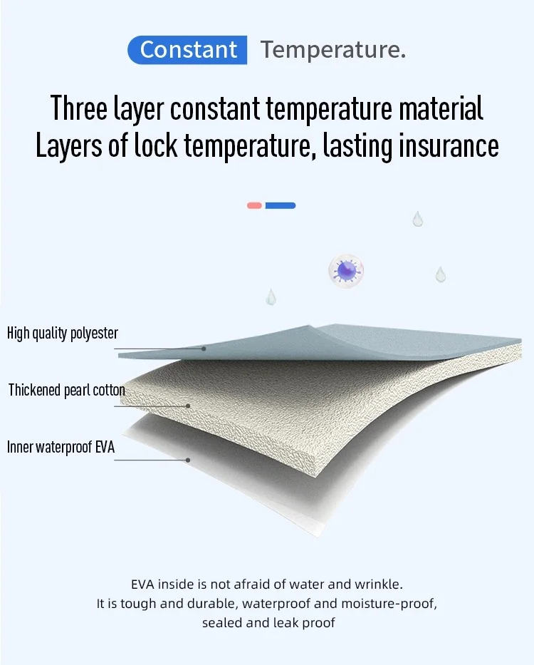 Mini Square Cooler Lunch Bag Metro 2022 Waterproof Food Delivery School Outdoor Thermal Insulation Fabric for Cooler Bags