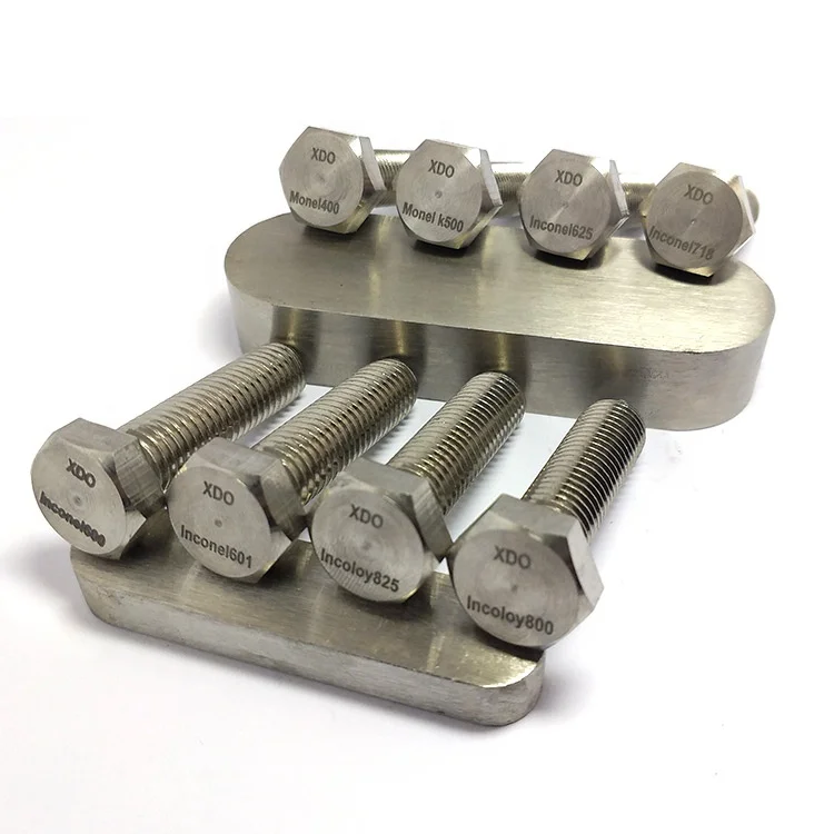 MonelK500 Bolts Nut UNS N0550 ASME Monel Screws Metric Hex Bolt Size Chart Dzus Fasteners