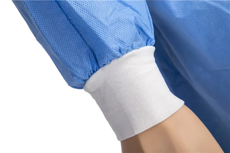 
Hospital Use OEM Non-woven SMS Medical Clothing Sterilized Disposable Isolation Gown 