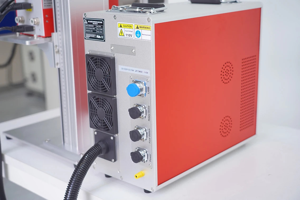 uv laser marking machine with rotary 5w jpt uv laser marking machine