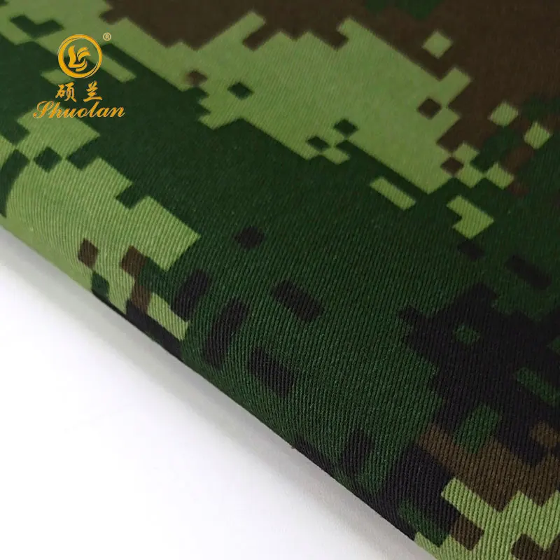 Fabric Anti-infrared Tc Cvc Camouflage Free Woven Plain Dyed Breathable Medium Weight Accepted Combed /carded 180gsm 108*58