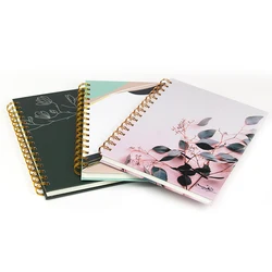 Customized A4 A5 Clear Lined Pages Printing Smooth Writing Personalized Hardcover Spiral Meeting Notebook