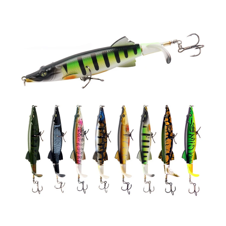 Wholesale 130mm 16g topwater whopper popper fishing PIKE lure floating Whopper Plopper pencil bait