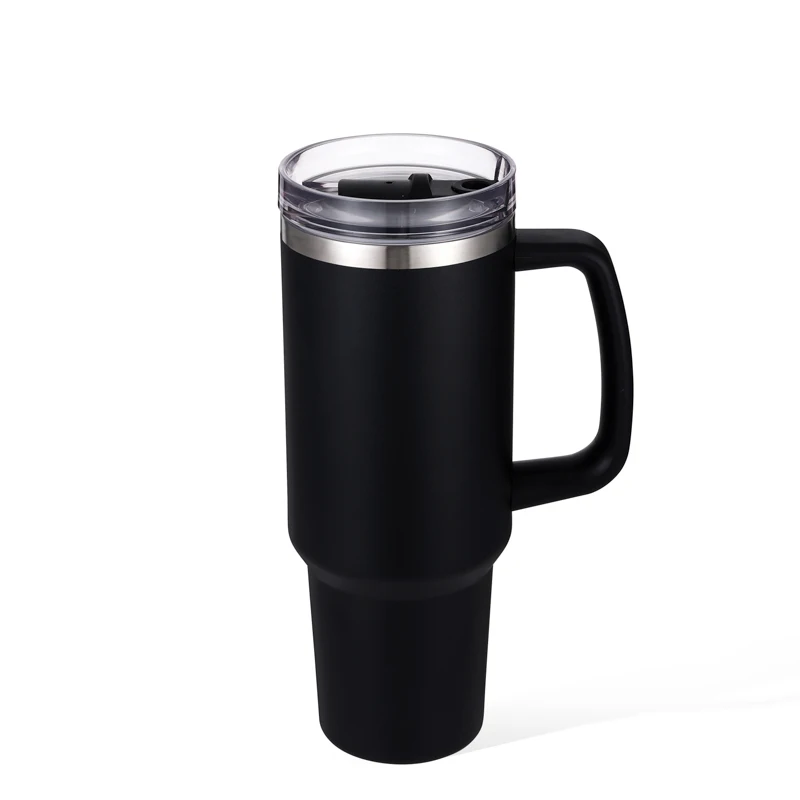 ODM 40 oz Новый дизайн Горячая Двойная Стенка Изолированная кружка для воды из нержавеющей стали с 2 в 1 крышками
