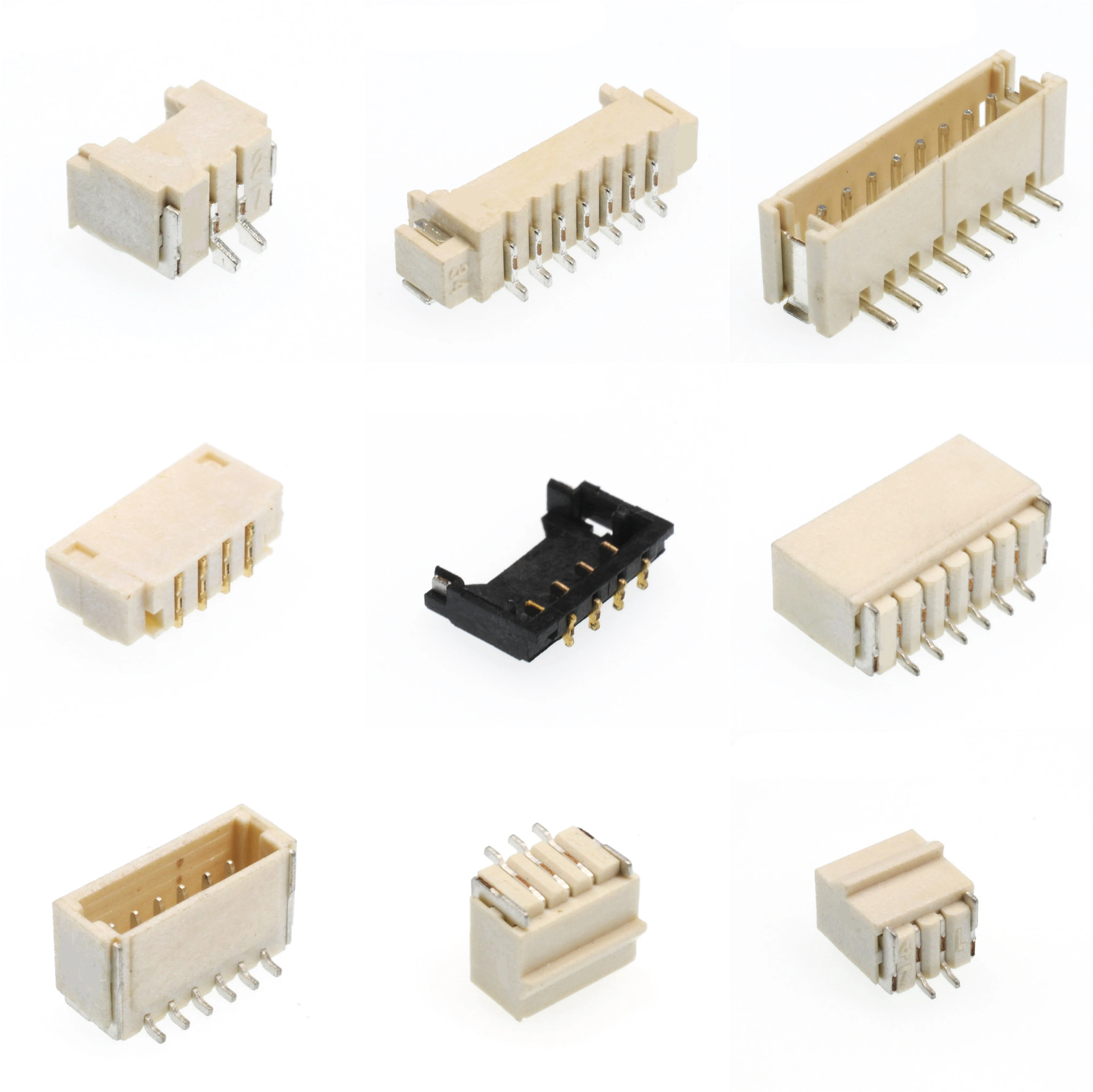 SH/ MX/ ZH/ PH/ XH/ HY Горизонтальный Вертикальный боковой вход 2P SMT соединитель пластин