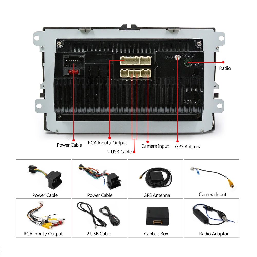 Android 8 Car Player GPS Navigation Car Radio 9 Inches For VW Passat Golf MK5 MK6 Jetta T5 EOS POLO Touran Seat
