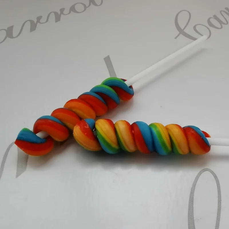 
hot sell rainbow twisty lollipop 