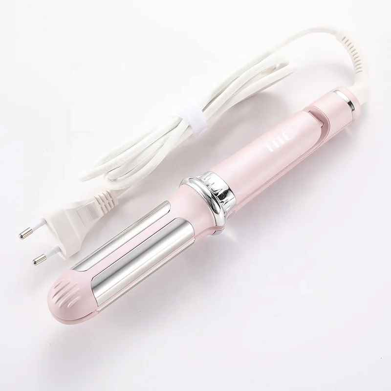 HTC JK-7050 2 In 1 Ceramic Heating Plate Fast And Safe Multi-function Hair Straightener And Curler