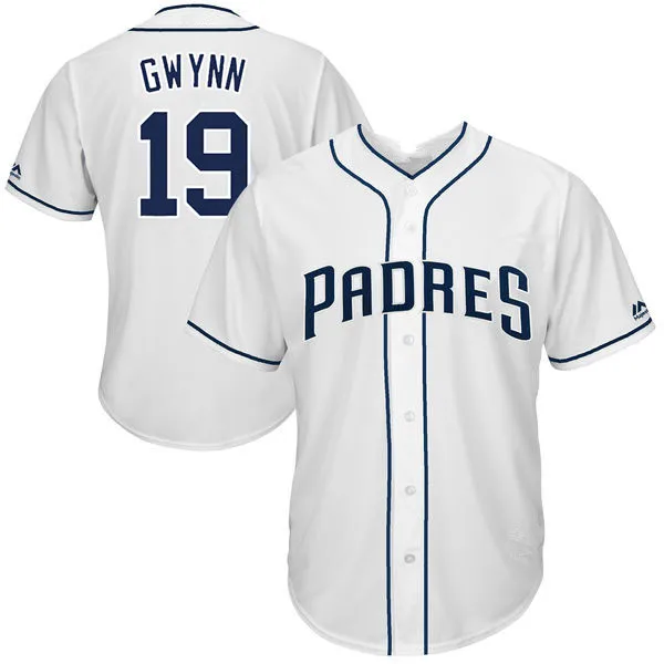 Сан-Диего родители 19 Тони Гвинн 4 Уил Мейерс 100% Прошитые бейсбольные Джерси