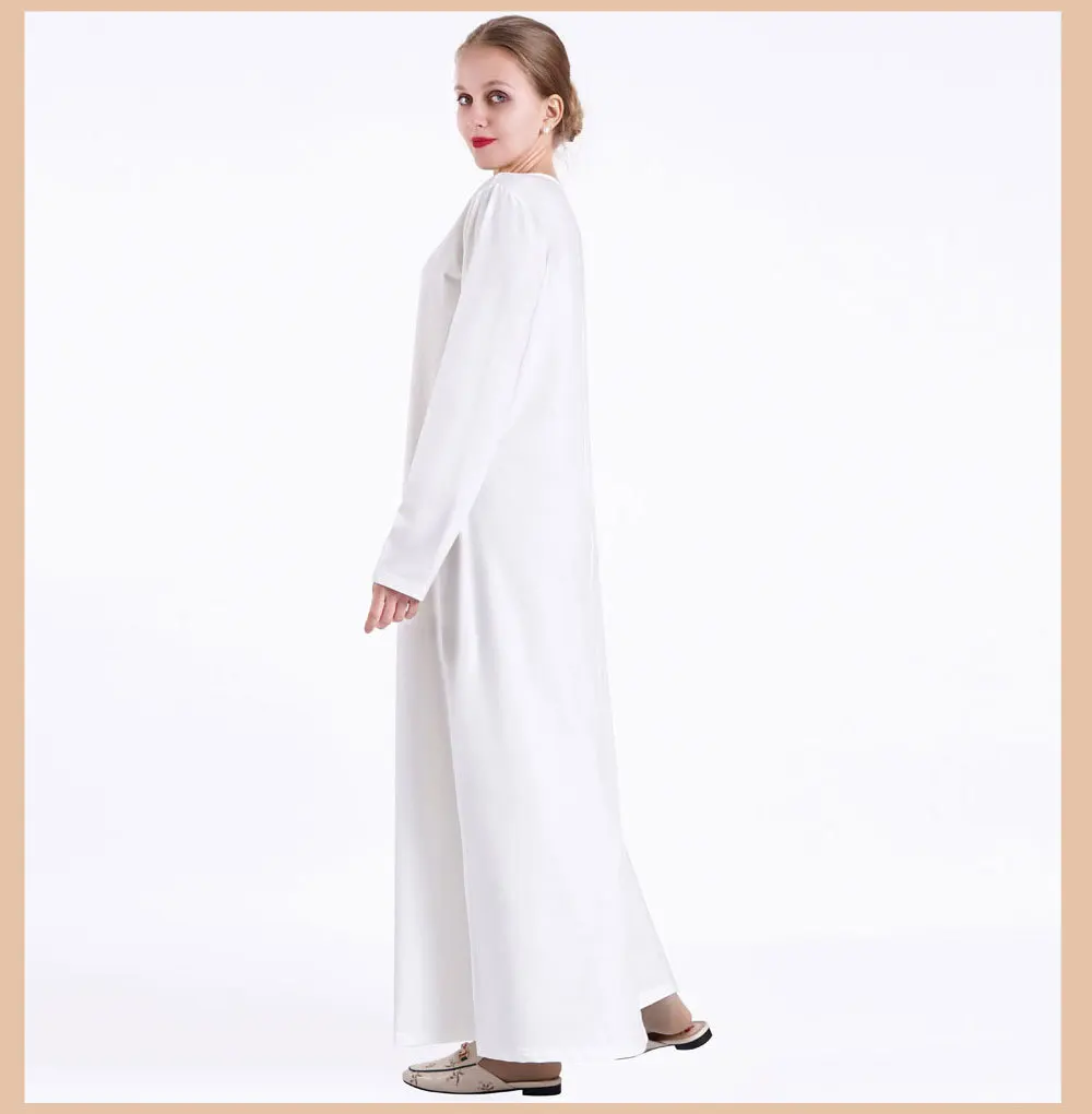 China Clothing Factory Plain Color Breathable Bamboo Fiber Muslim Women Inner Lining Abaya