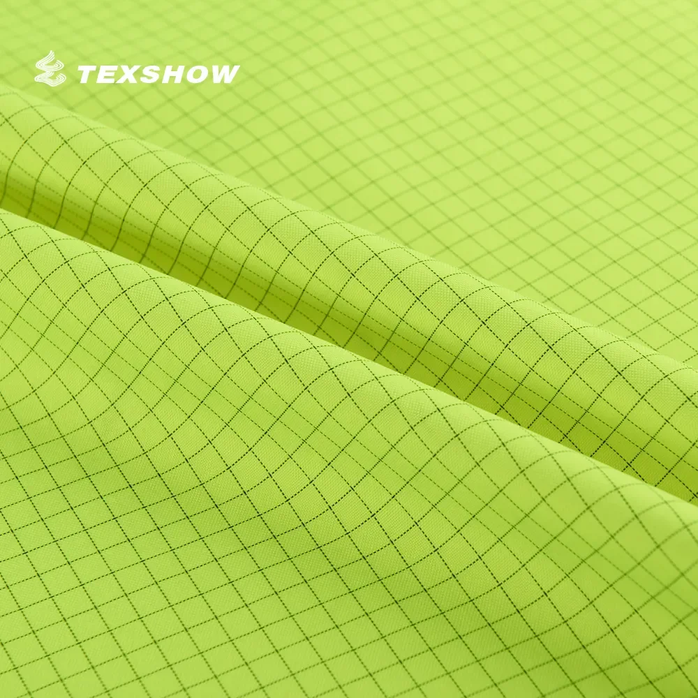 Tarp Fireproof polyester anti-static carbon conductive 300D DTY FR oxford fabric for firemen clothing uniforms