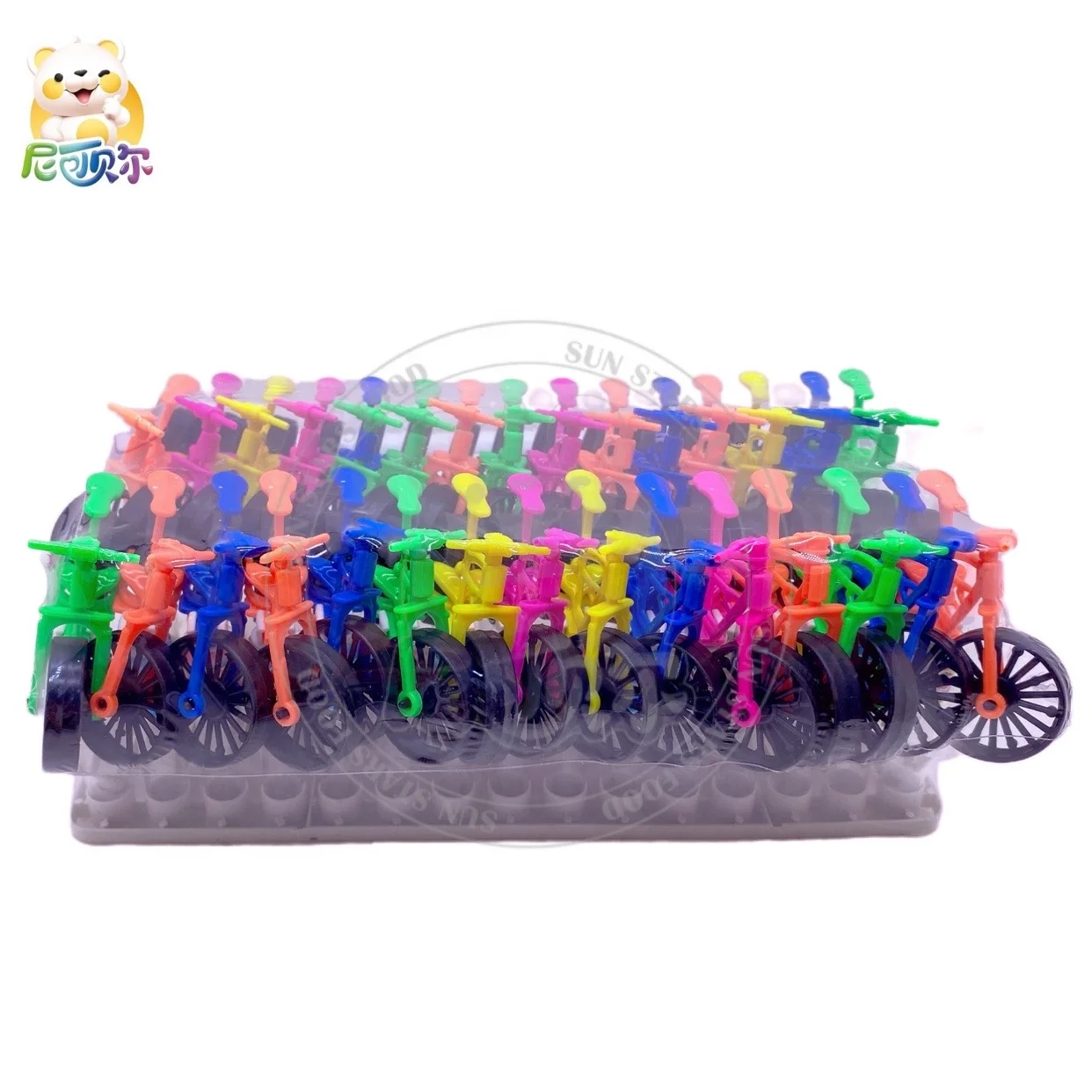 Bicycle Toy Candy Colorful Sweet Halal Fruit Flavor Squeeze Candy