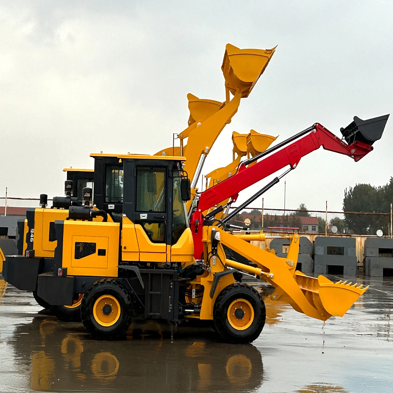 Factory Direct Export High Efficiency 1.6 ton 2 ton small Mini Front wheel Loader With Shovel Joystick CE Shovel used Loaders