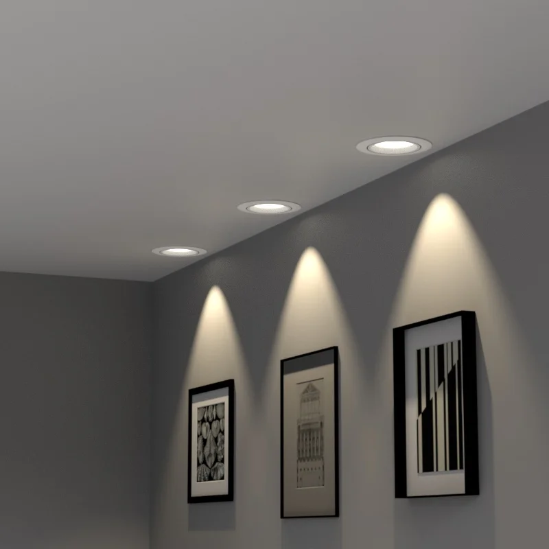 Competitive Price 5W 9W anti glare adjustable Angle Ceiling downlight Cob Adjustable Recessed LED spot light