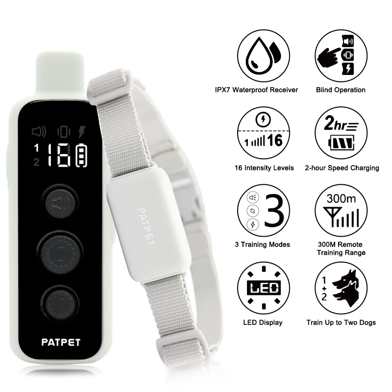 Wholesale Rechargeable Pet Training Tools Anti-bark Dog Collar No Harm Dog Training Collar