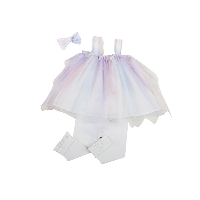 
Baby Girls Dress Princess Summer Sleeveless Dress Set Colorful Baby Girls Dress Sets Infant Clothing 