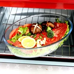 Hot selling glass baking pan high borosilicate glass bakeware for oven