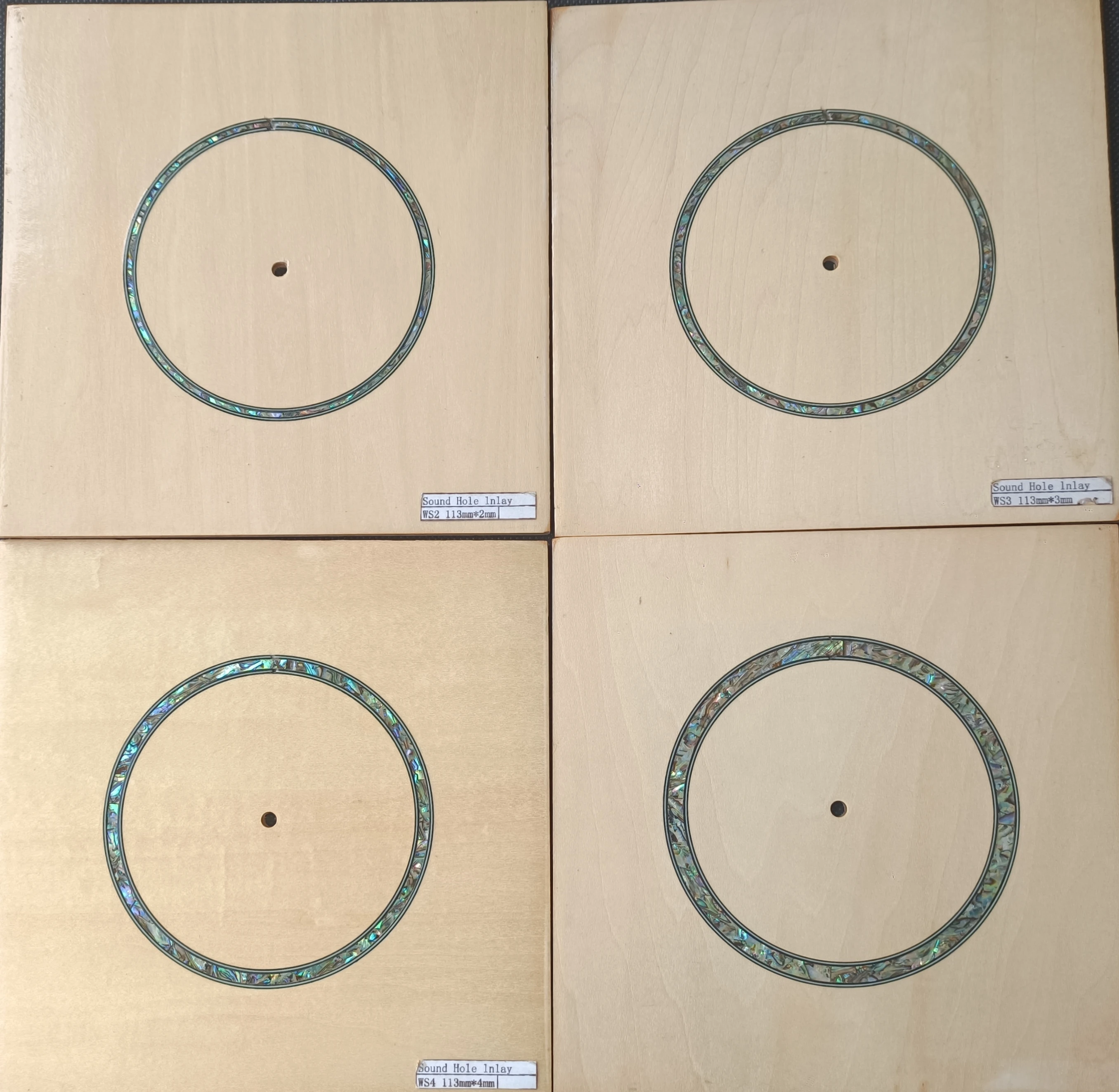 various natural wood Guitar Rosste&Sound hole Shell & wood and acrylic inlay Source Musical instrument accessories manufacturer