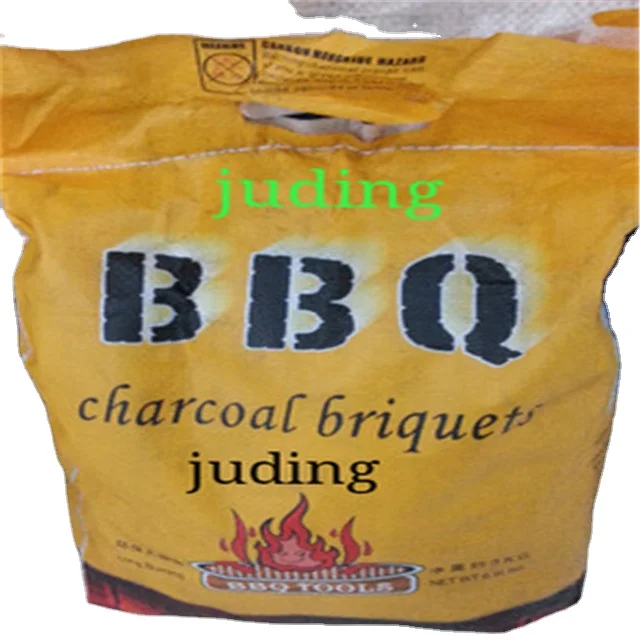 BOPP Laminated PP Woven BBQ Charcoal Packing Bag Polypropylene Woven Charcoal Bag
