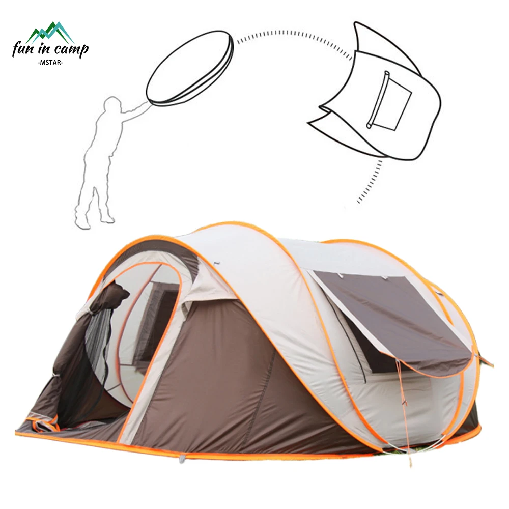 Camping Tent 4 Person Outdoor Kamp Automatic Carpas High Quality Wholesale Suppliers Portable Foldable Pop Up Tent