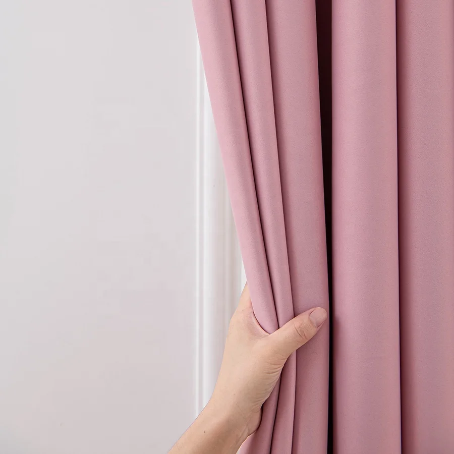 Wholesale roll fabric Modern insulation living room door hotel home bedroom luxury Drapes Window blackout curtains