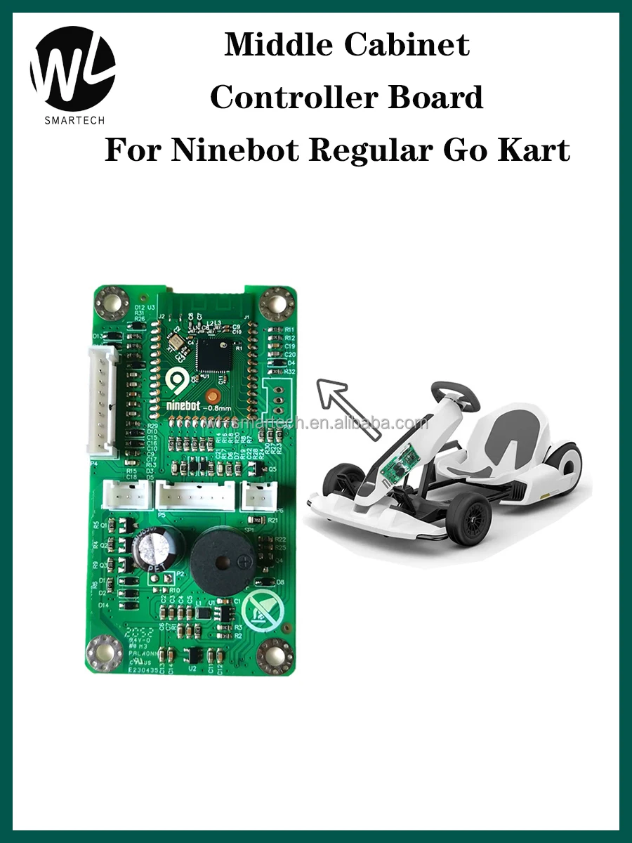 Original Front Cabinet Controller Board For White Segway Ninebot Regular Go Kart Kit After Sales Spare Part