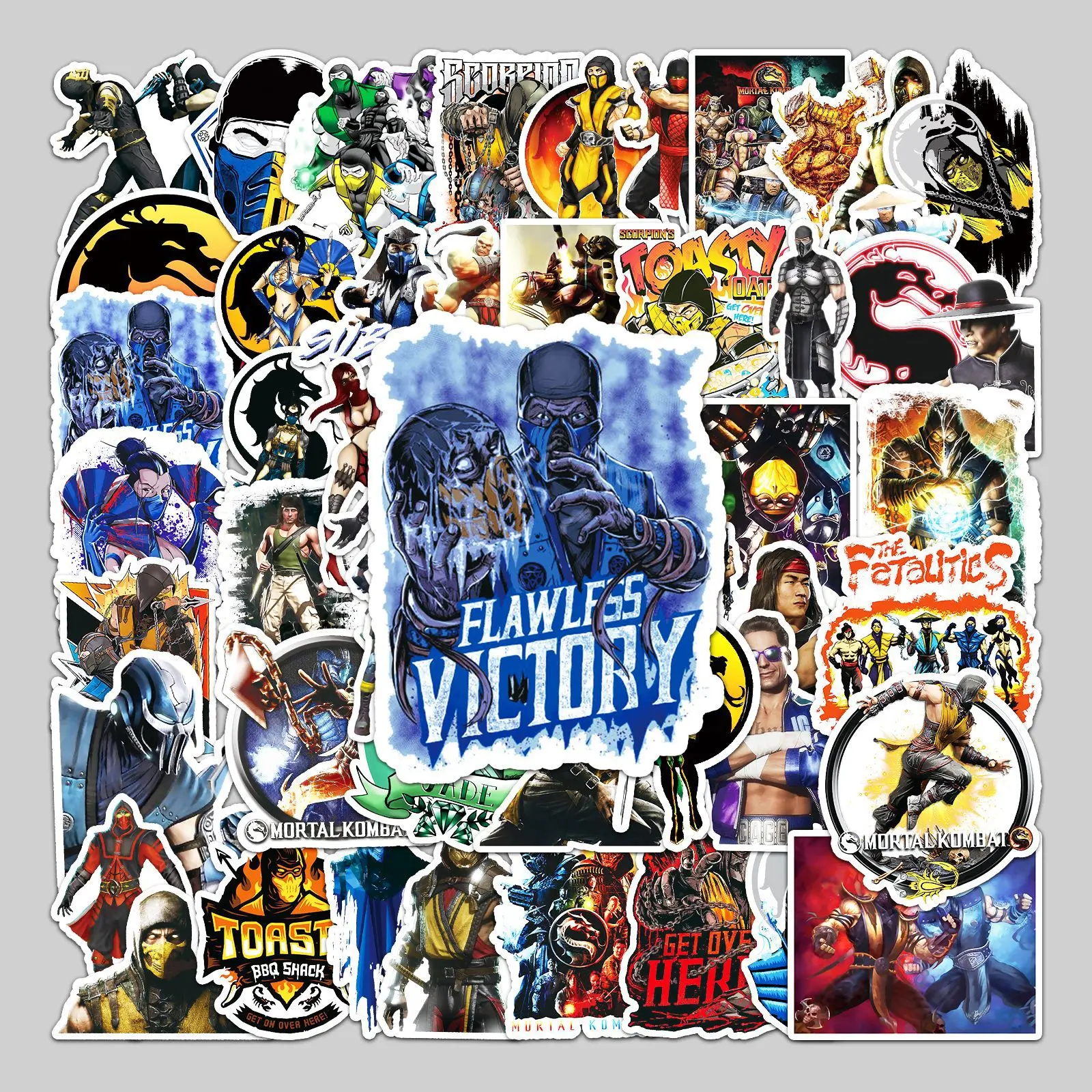 50PCS Online game CSGO sticker for phone bottle laptop travel case Mortal Kombat game sticker