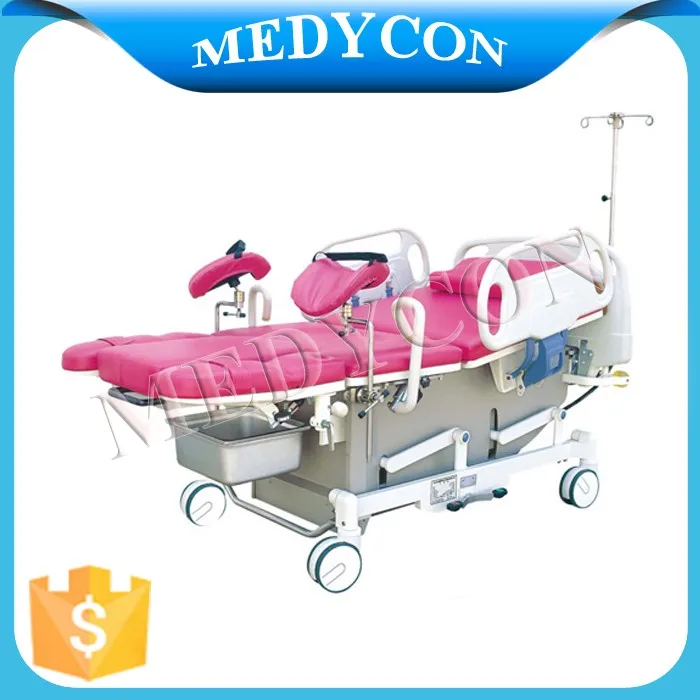 BDOP08 розовая многофункциональная электрическая акушерско-Гинекологическая кровать