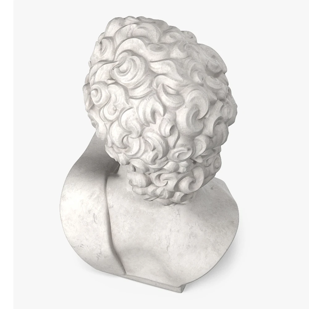 polymer custom Rapid Prototype SLA SLS 3D Printing Service 3D Model for bust of david beautiful marble statue
