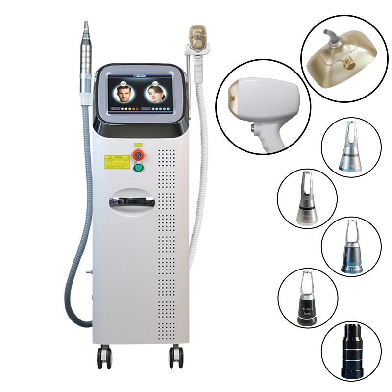 ADG 2 In 1 Multifunctional 808Nm Diode Laser Hair Removal And Picosecond Pico Laser Nd Yag Tattoo Removal Laser Machine