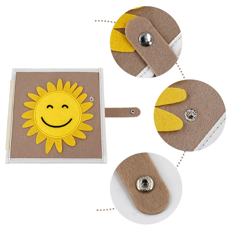 DIY handmade customized activity felt educational toy learning quiet book cover busy page for child baby kids