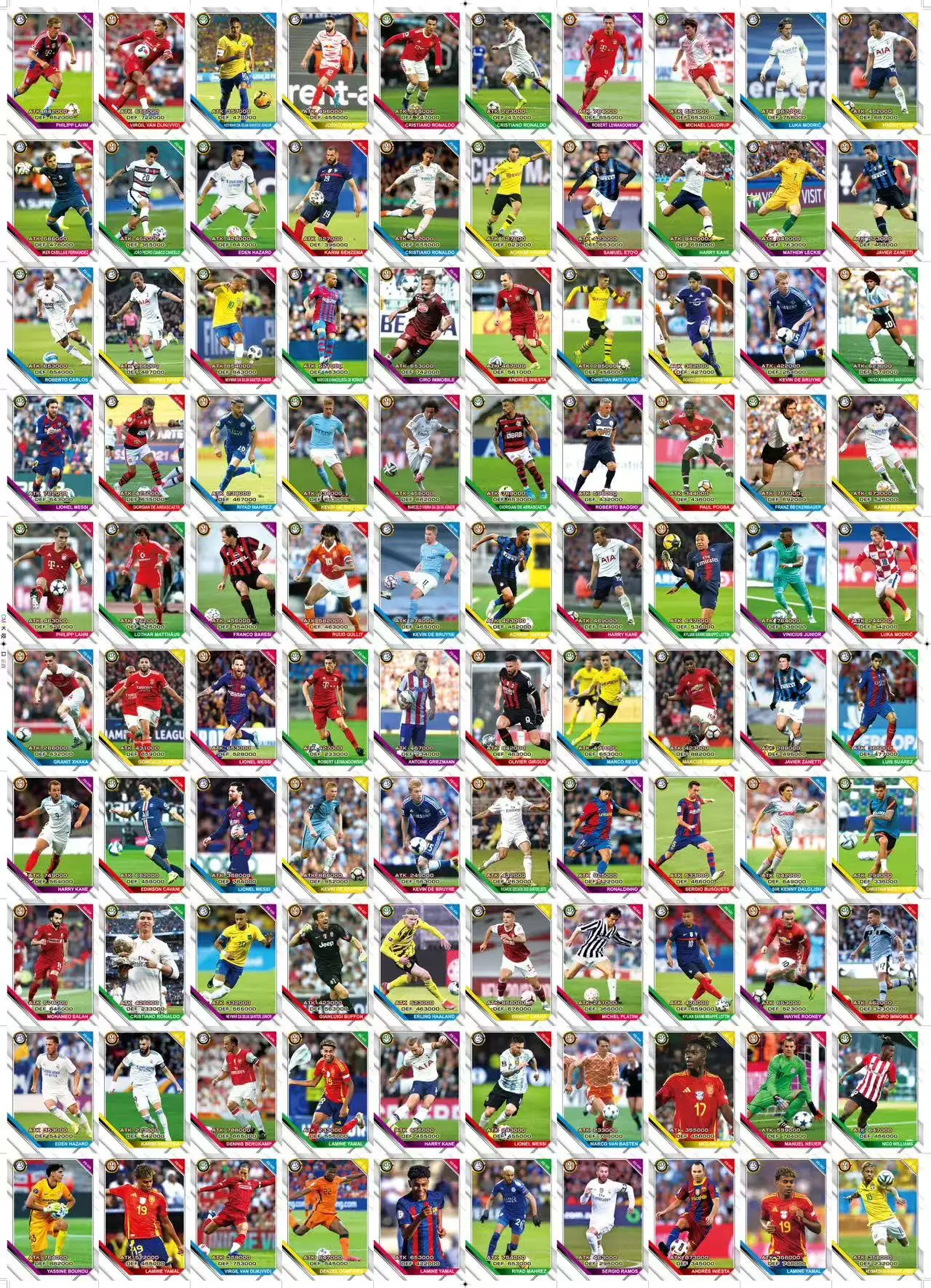 GL Europeaned Cups Football Star Card Whole Box Player Package Topps Blind Box Rare Collection Card Peripheral Soccer Cards