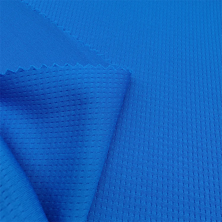 Chinese Supplier Basketball Jersey Fabric 145Gsm Honeycomb Jacquard 100% Polyester Stretch Jacquard Fabric