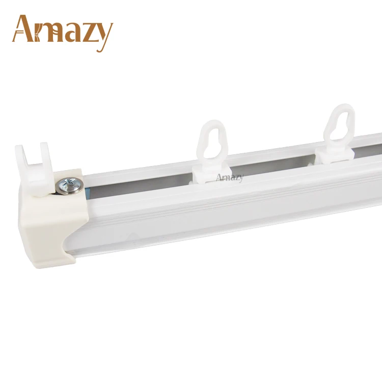 Factory Price Wave Fold Curtain Tapes Rail Window Hardware Electric Ripple Fold Curtain Tracks S Wave Curtain Track