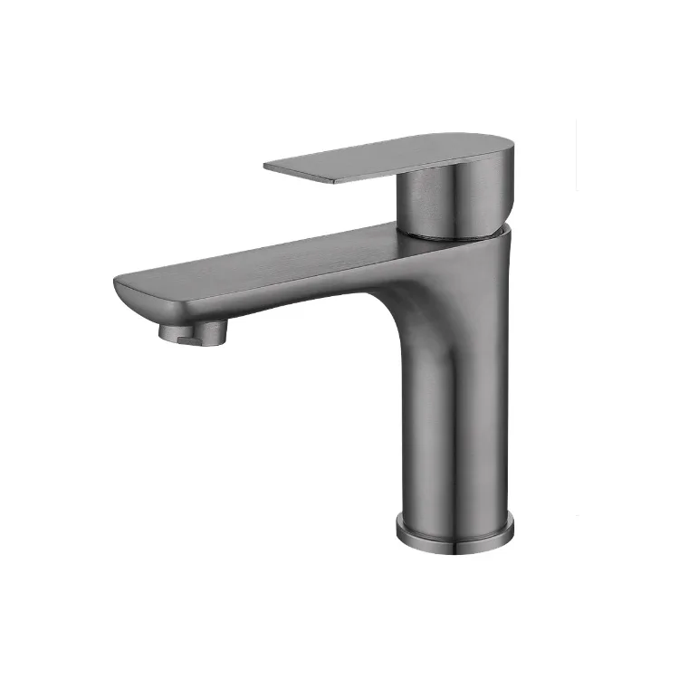 Bathroom Faucet grey Stainless Steel Cold and Hot Water basin Mixer basin Tap Kitchen Basin Faucets