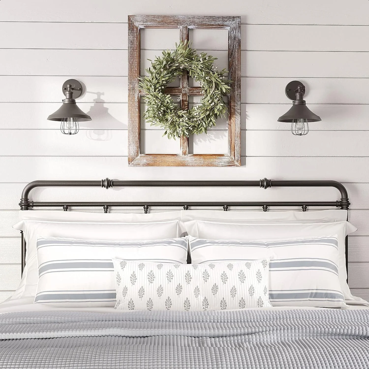 18x24 Rustic Farmhouse Brown Bedroom Window Frame Wall Decor, Vintage Western Country Farmhosue Wart Decor Wall Hanging Decor